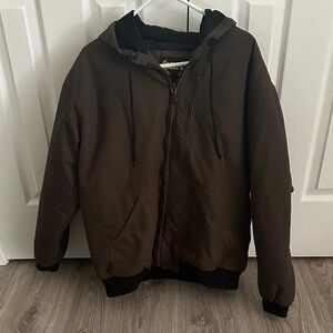 Men's XL Neuse Hooded Work Jacket - Brown